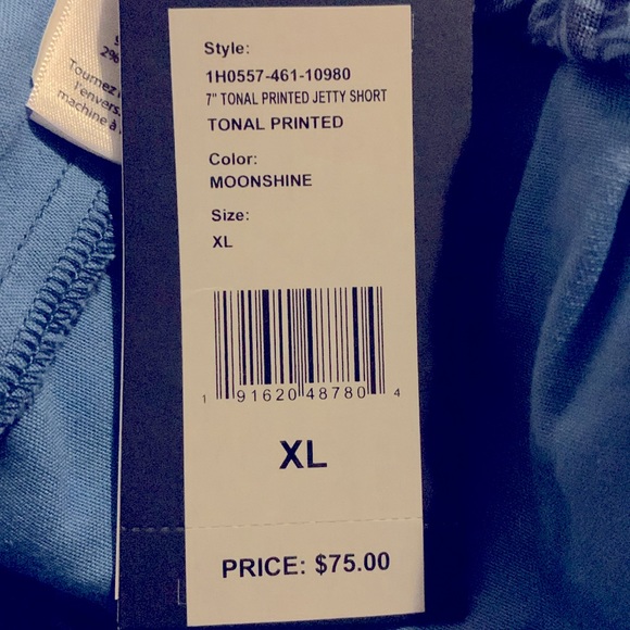 New 7 Inch Tonal Printed Jetty Shorts - Picture 5 of 5